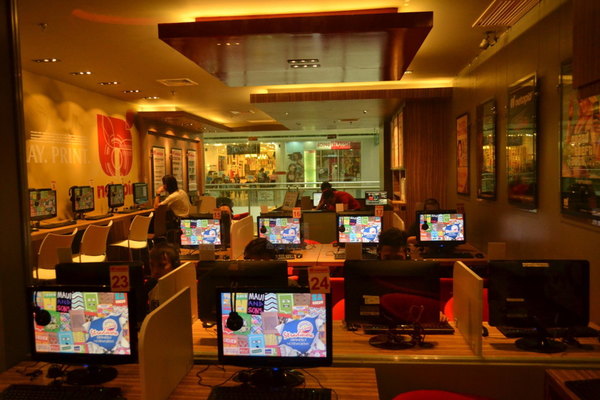 Inside Netopia Cyber Cafe